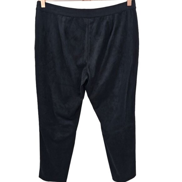 J. Jill Wearever Collection Women's M Faux Suede Black Pants with Pockets‎ - Picture 3 of 11